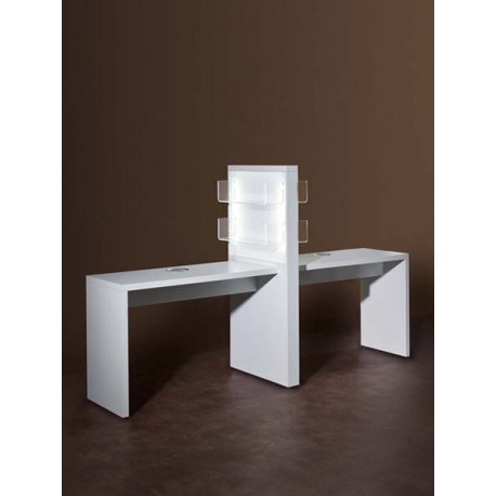 Mesa de Manicura Allure Doble con Extractor Mesa de Manicura Allure Doble con Extractor